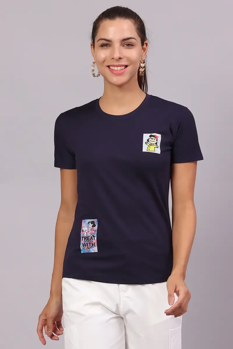 Cotton Graphic Printed T-Shirt for Women