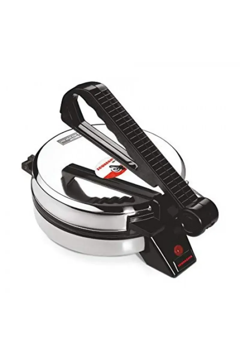Sowbaghya 900 W Stainless Steel Electric Automatic Roti Maker | Chapati, Khakhra, Paratha Maker