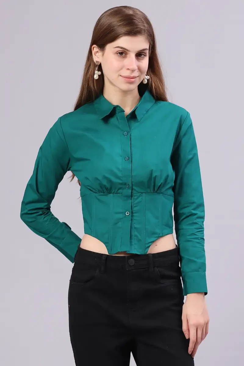 Cotton Corset Style Top for Women 016718XLTEA