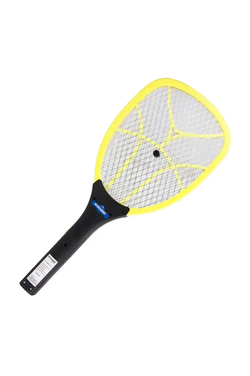 Sonashi SMR 001 Rechargeable Mosquito Racket Bat with Safety Grill (Black & Yellow)