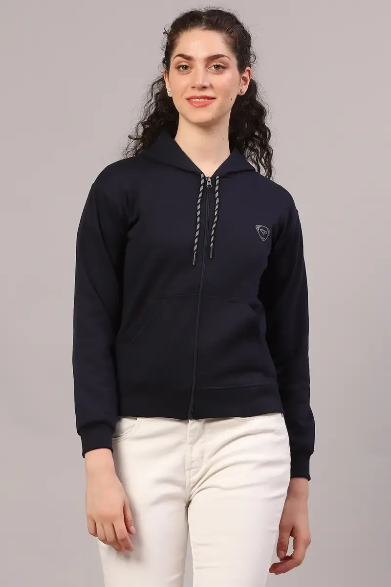 Cotton Lycra Blend Solid Hoodie