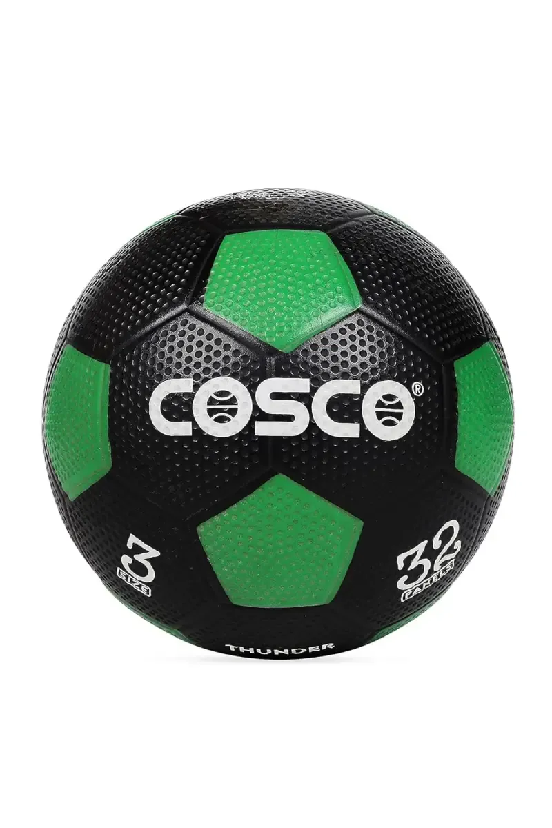 Cosco Thunder Football (Black, Green) - Size 3