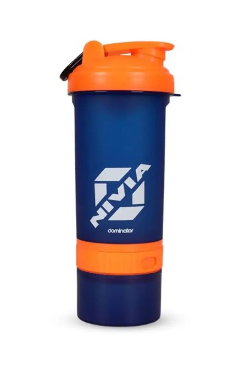 Nivia Dominator 2.0 Shaker Bottle (Blue, pack of 1) - 650 ml