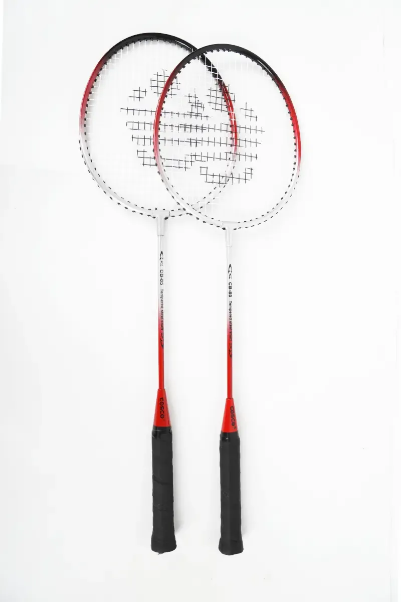 Cosco Twin Racquet  With Cover - (Red, Pack Of 2) 017188RED22