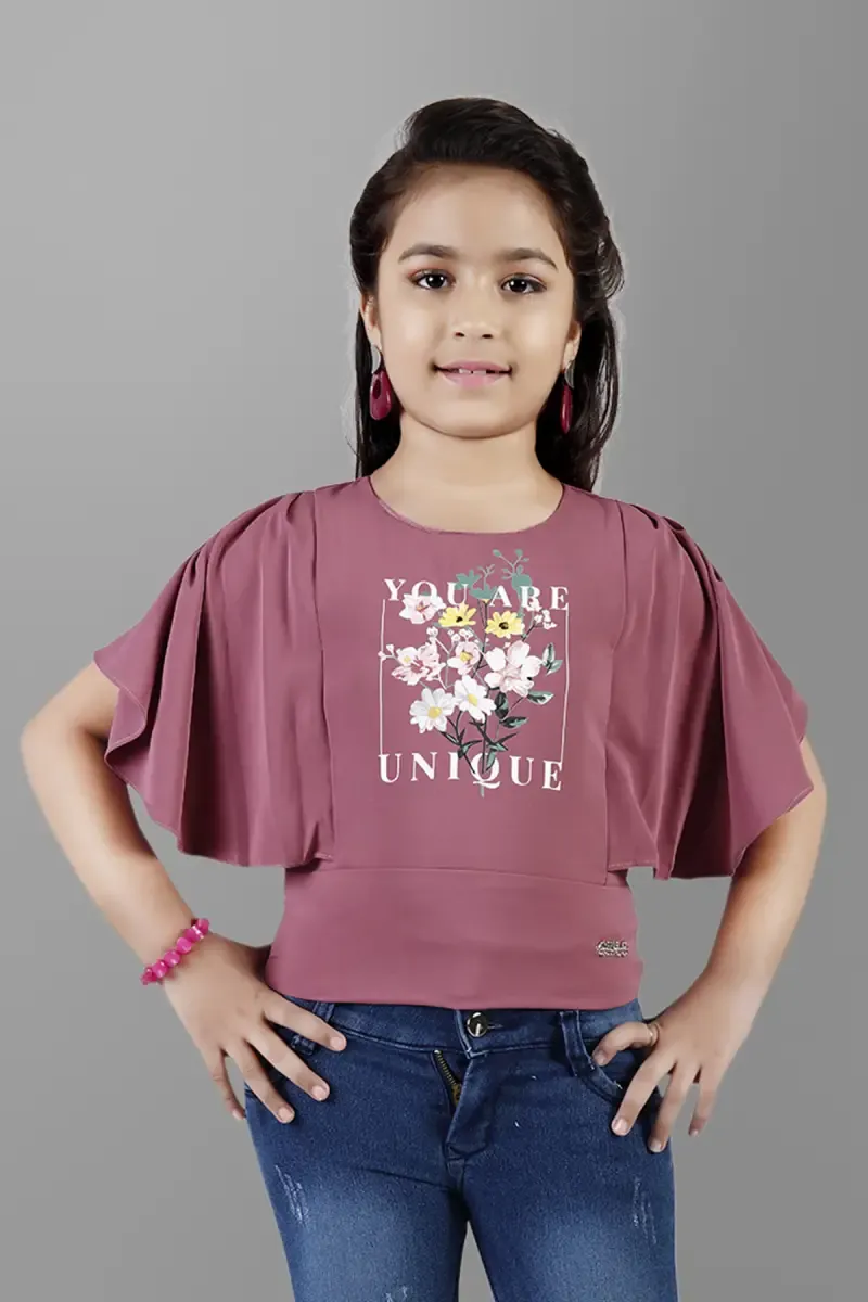 Girls Georgette Printed Tops (5 - 17 Yrs) 01724256YRSMAU