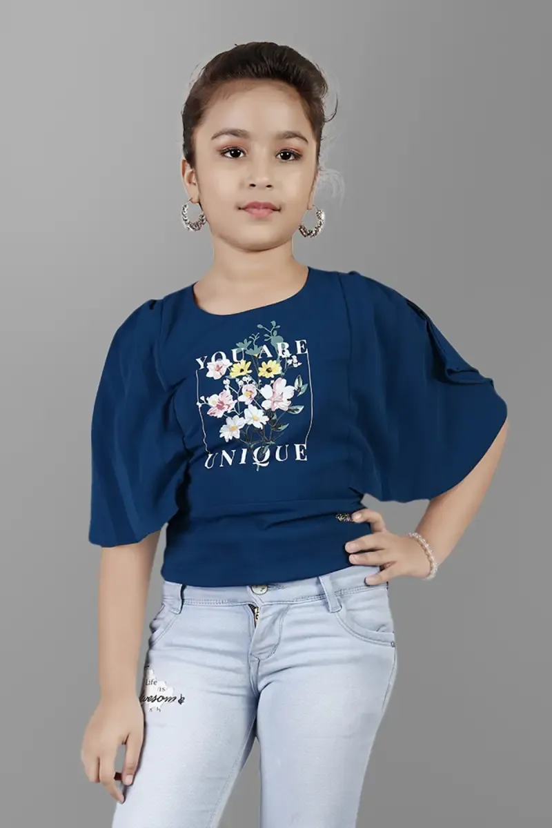 Girls Georgette Printed Tops (5 - 17 Yrs) 01724278YRSTEA