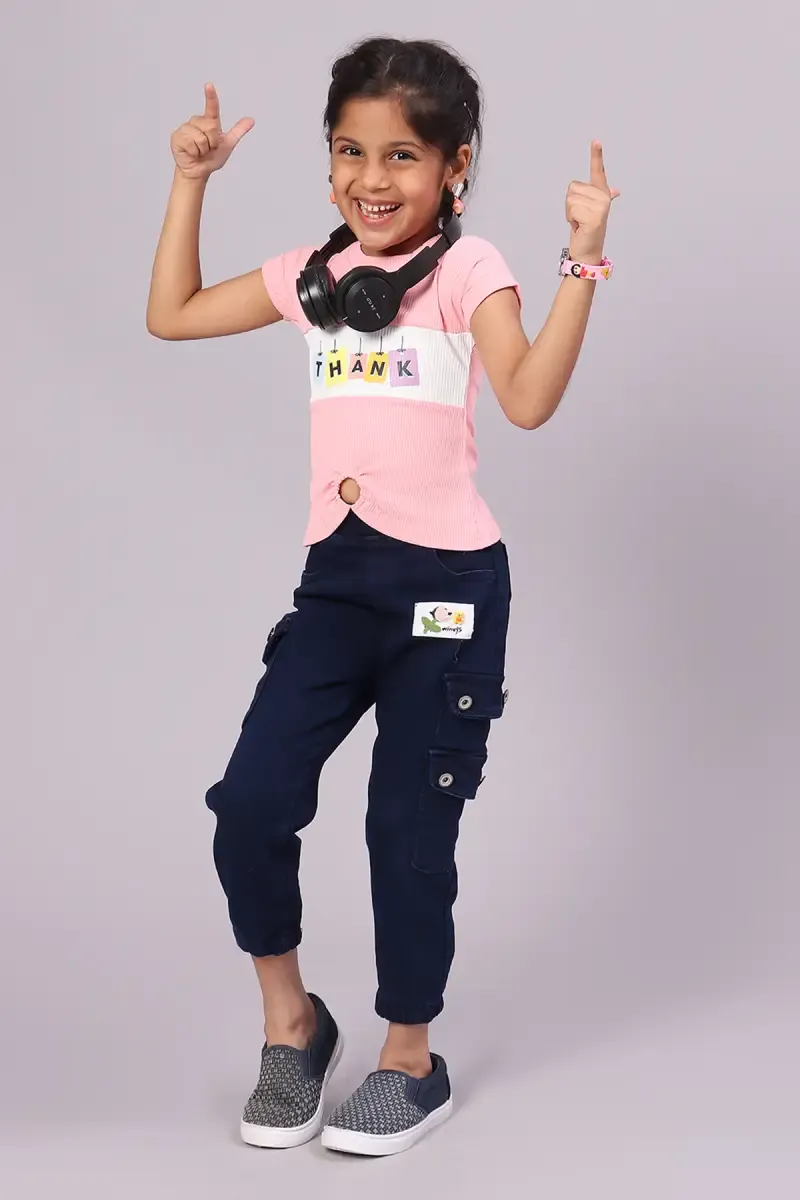 Girl's Corduroy Printed Top (1 - 4 Yrs) 01724534YRSPIN2