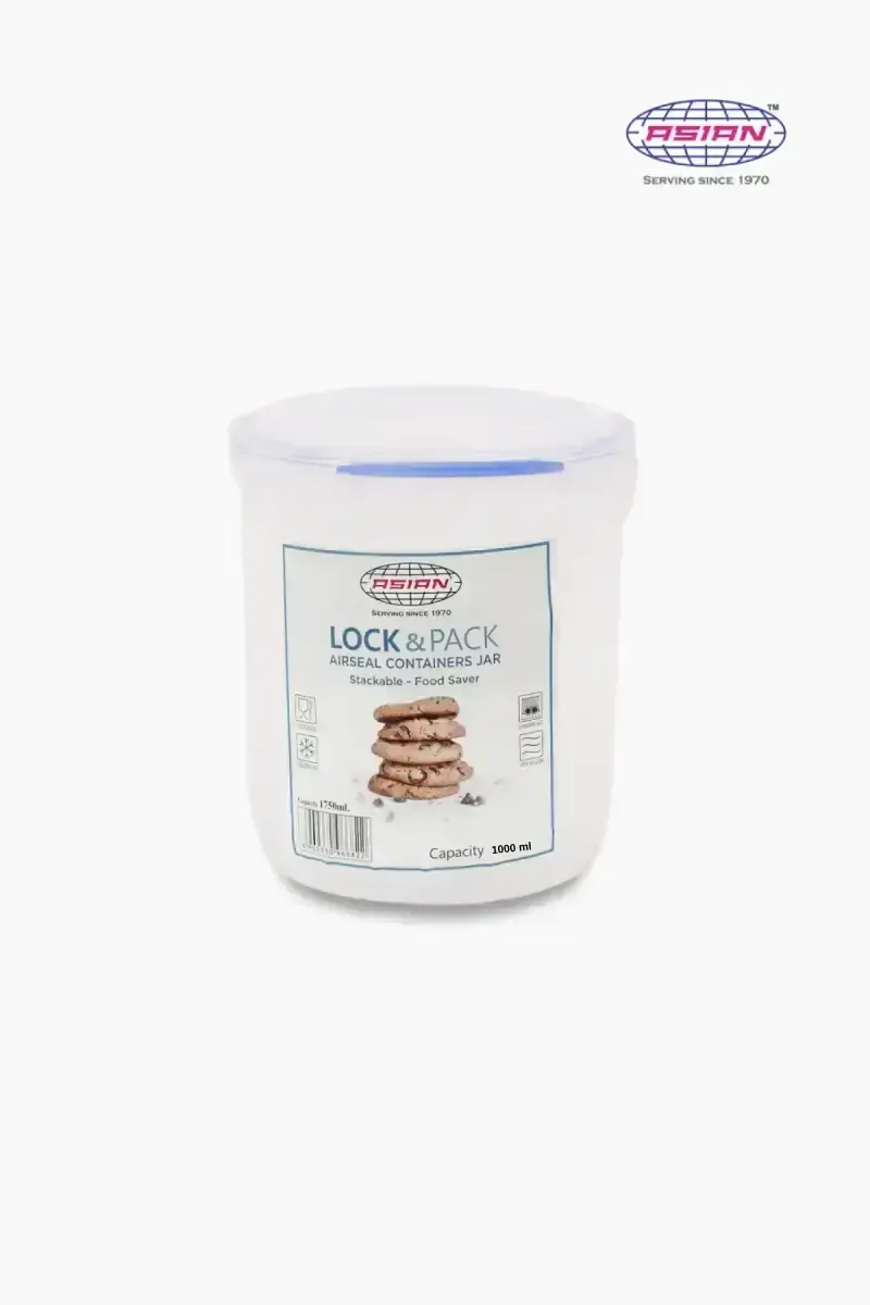 Asian Plastic Lock & Pack Airseal Storage Container - 1000 ML