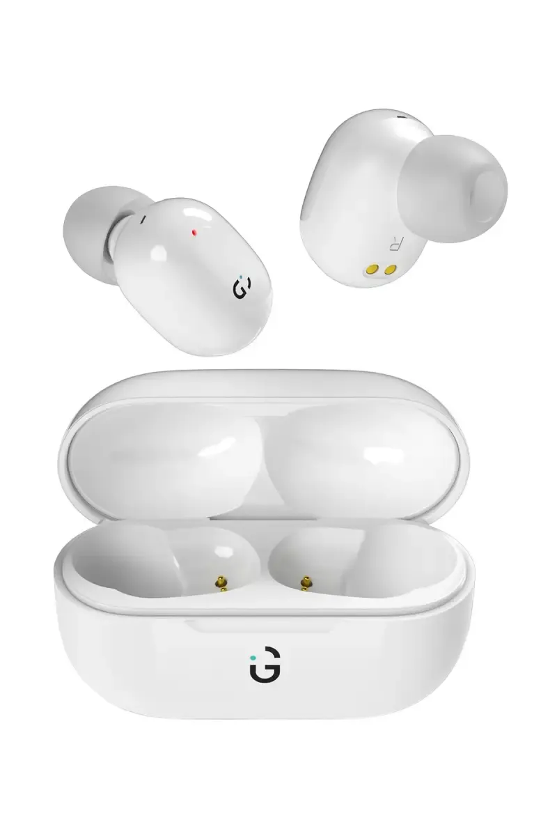 iGear Atom In Ear TWS Earbuds with 12 Hrs Playtime, Stereo Audio, IPX4 (White)