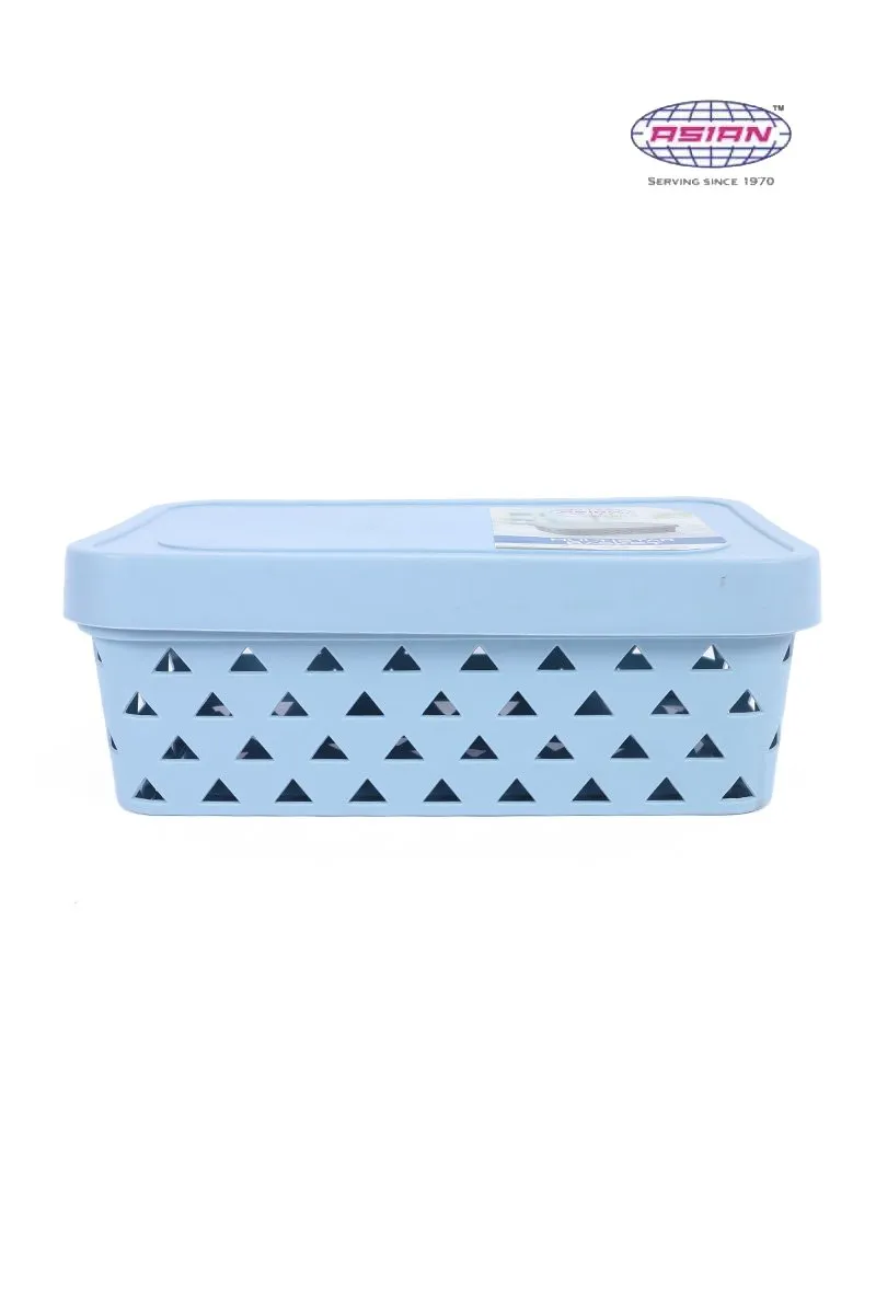 Asian Plastic Multi Star Basket - 37x13 cm (Medium) 017589BLUPLA