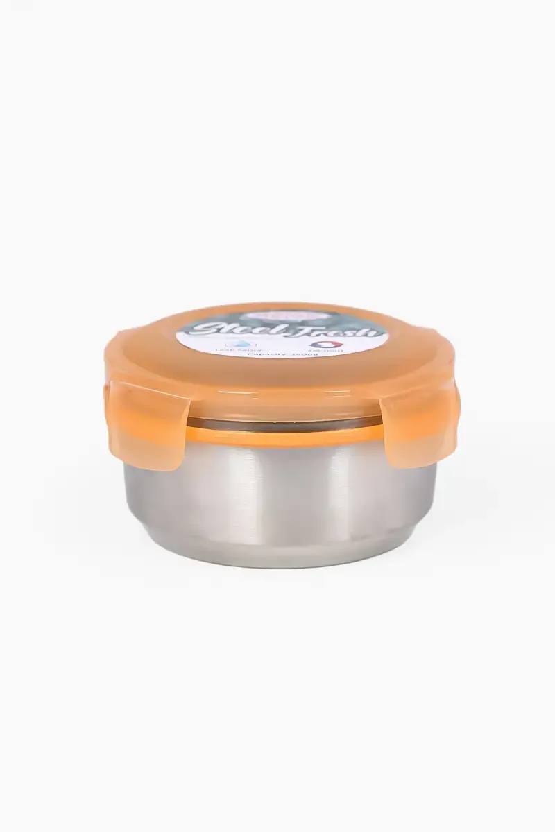 Asian Plastic & Stainless Steel Junior Steel Fresh Container - 650 ml