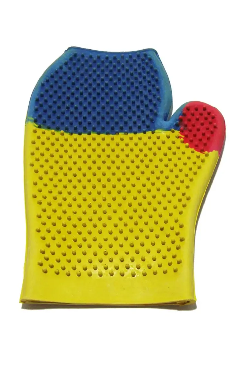 Canine Bath Gloves For Pets (Multicolor) Pack of 1 - Regular