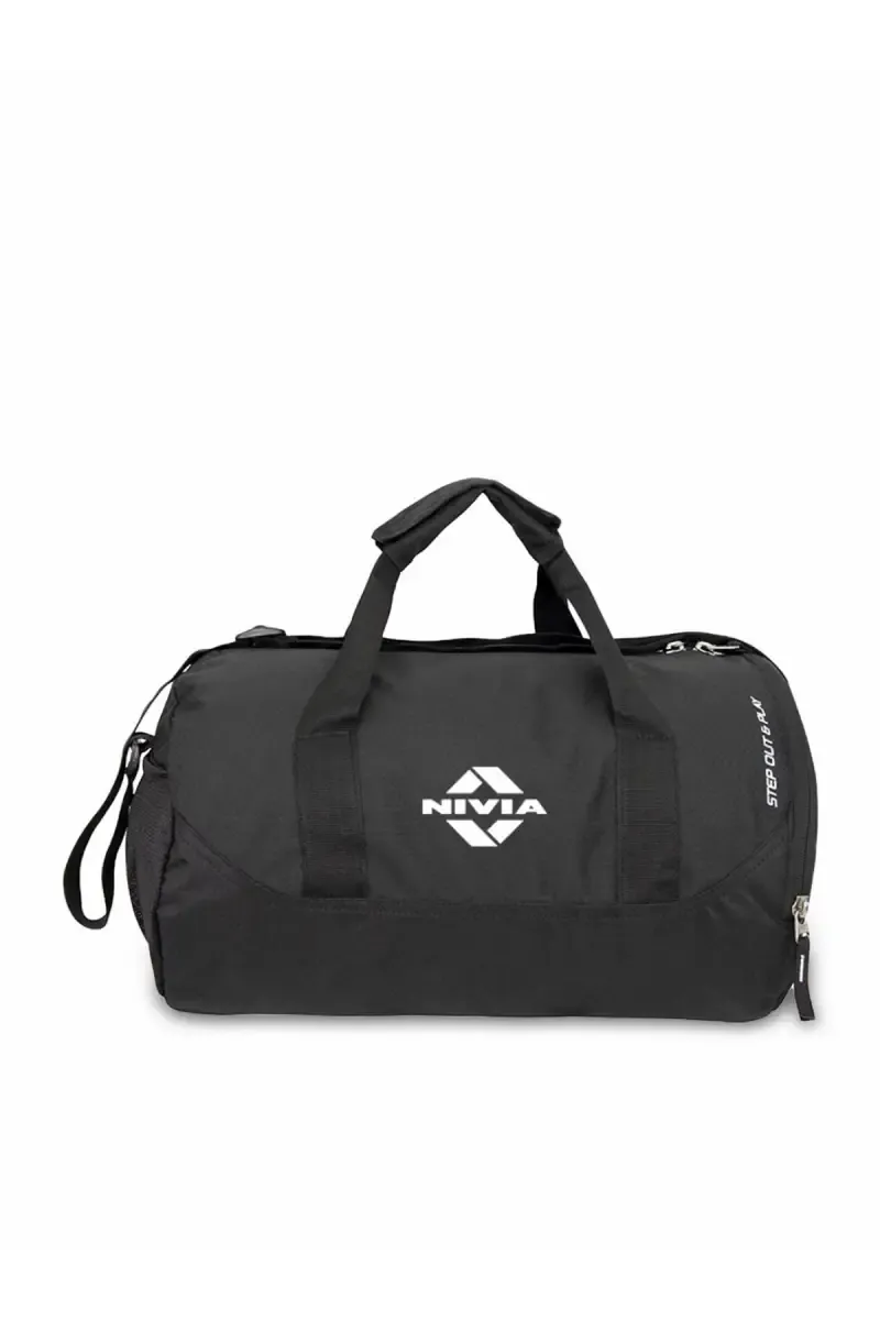 Nivia Beast-4 Unisex Gym Bags - Pack of 1 (Large, Black)