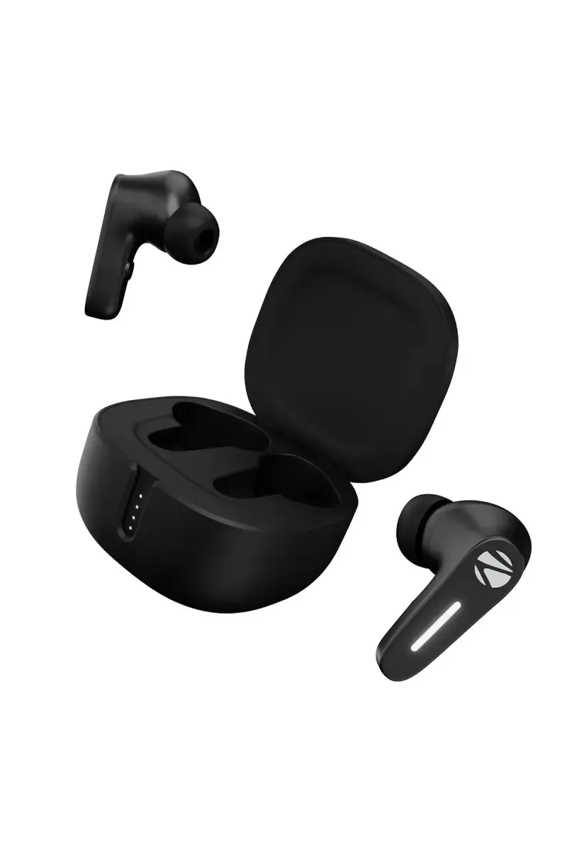 Zebronics Sound Bomb 7 In Ear TWS Earbuds with Gaming Mode, ENC, Flash Connect, Splash Proof (Black)