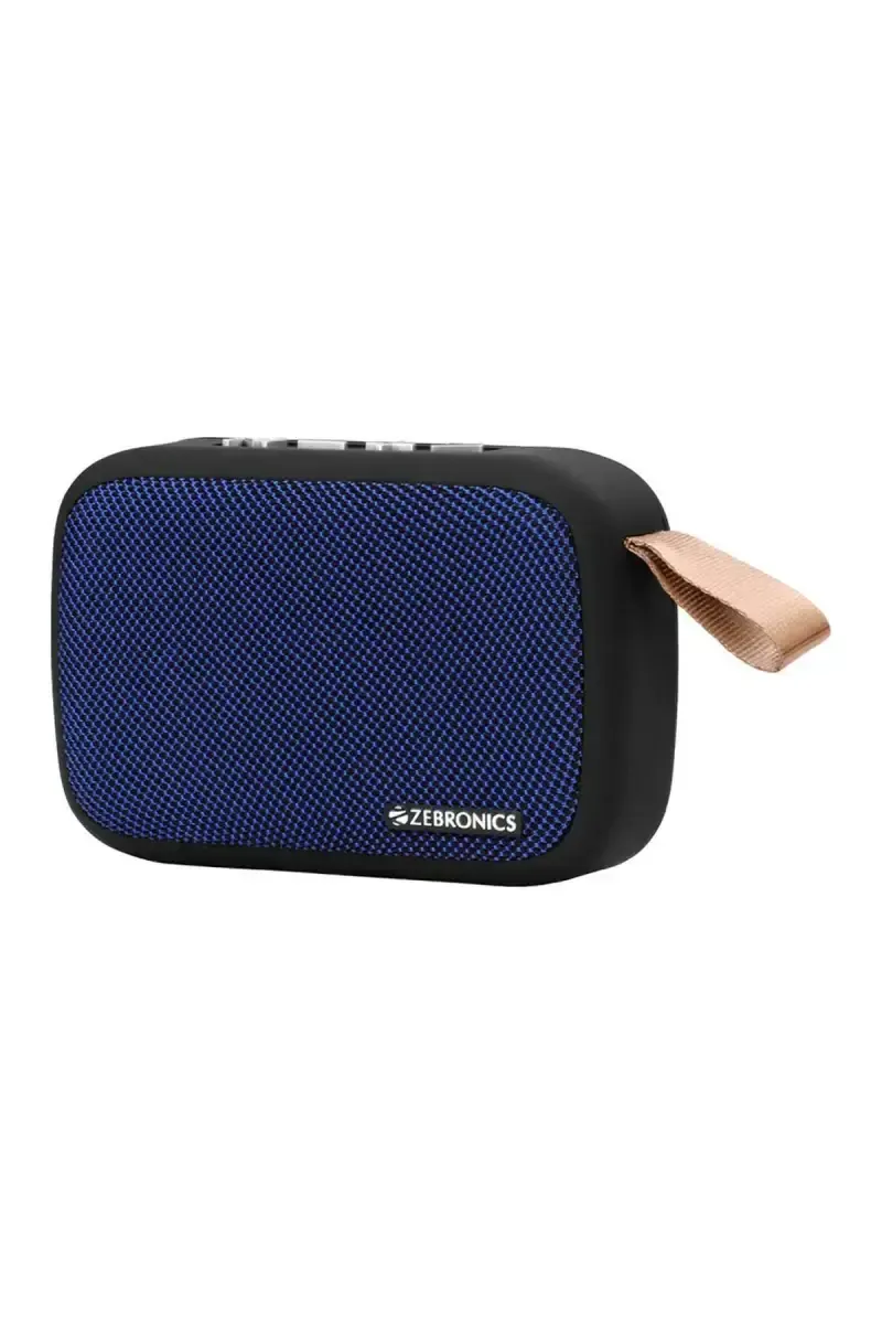 Zebronics Delight 3 W Wireless Bluetooth Speaker with Built-In FM (Blue) 017864DELBLU