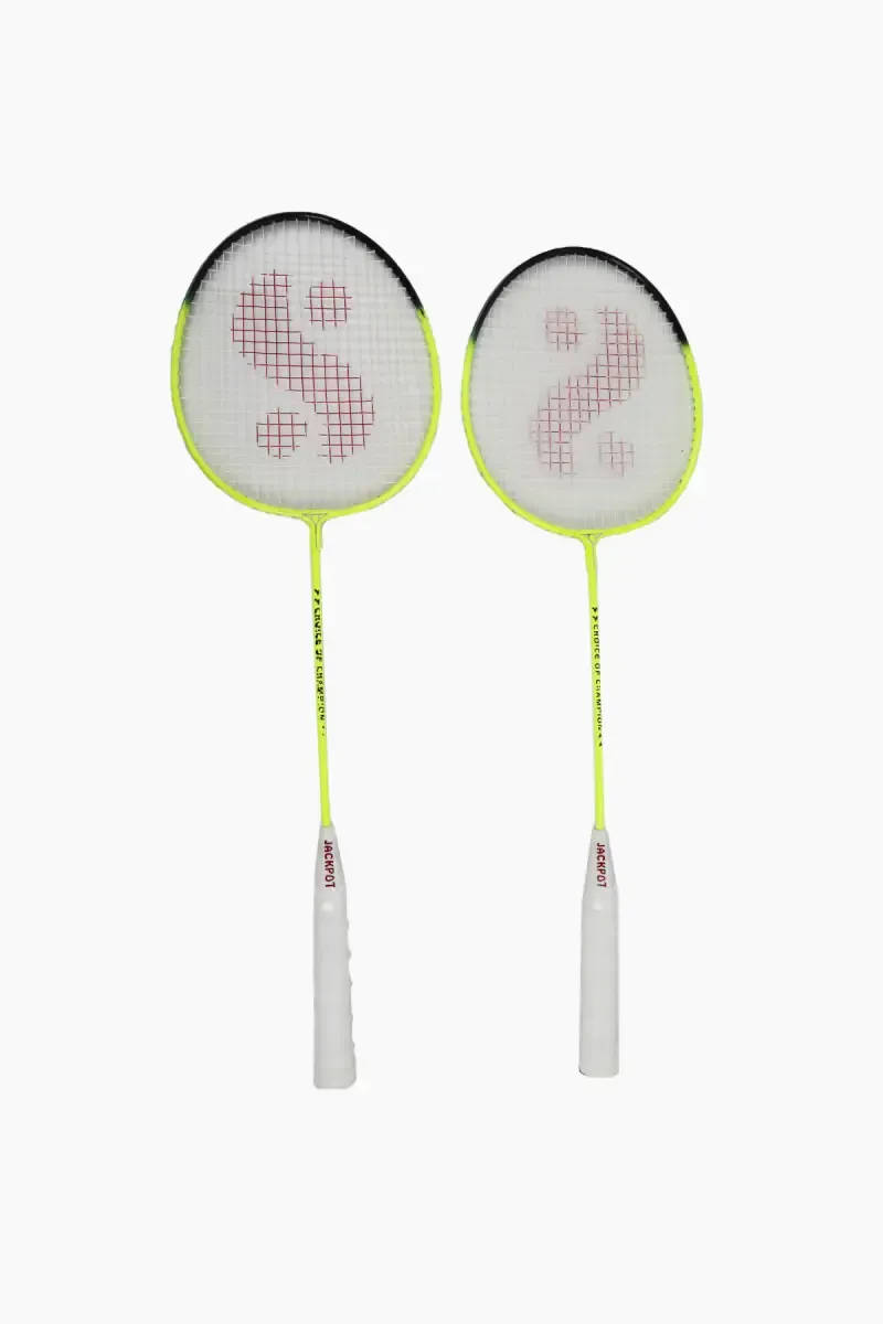 Badminton Racquet with Cover - Pack Of 2 (Color May Vary)