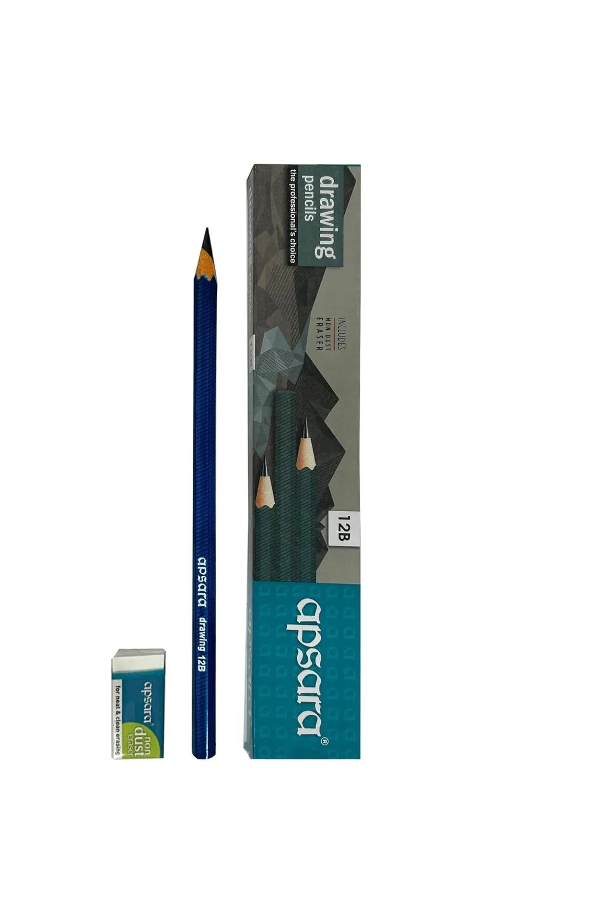 Apsara Drawing 12B Pencil - 10pc (Pack of 1) 