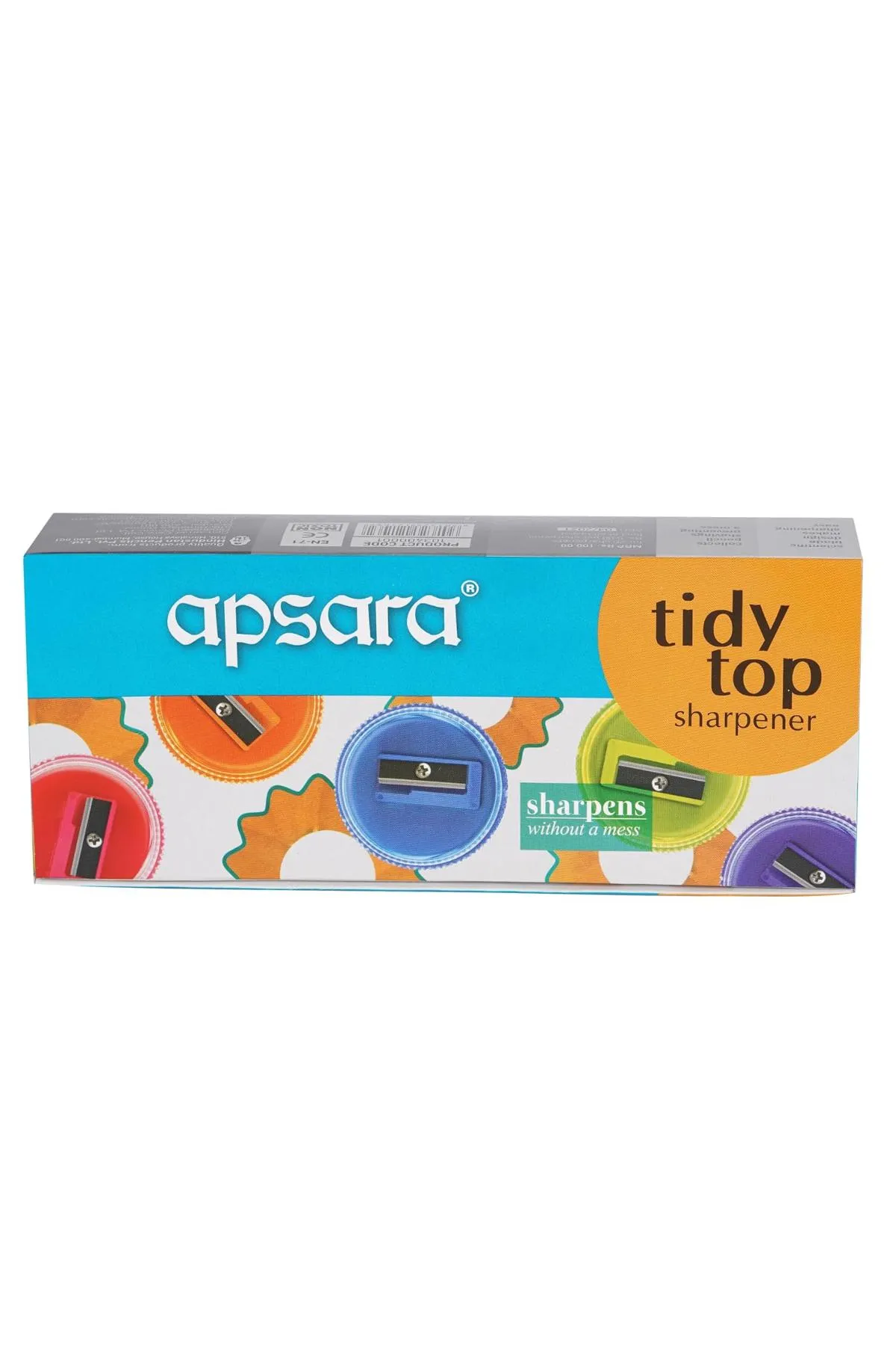 Apsara Plastic Tidy Top Sharpener (Multicolor) - 20pc (Pack of 1) 