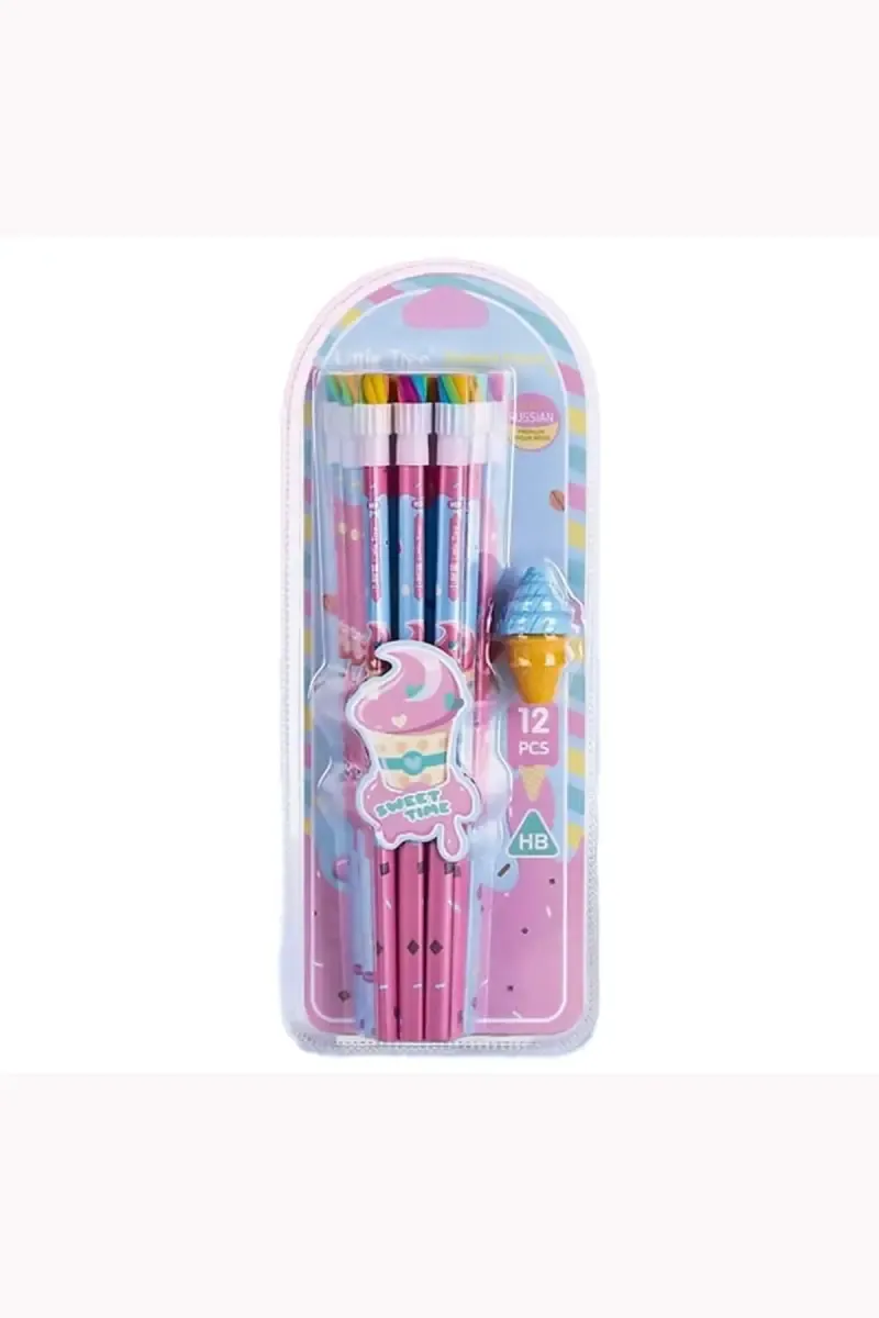 Sweet Time Ice Cream Themed Pencil set - Pencil & Eraser