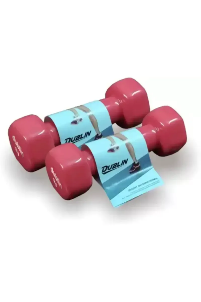 Neoprene Fixed Weight Dumbbell Pair of 2 (Red, 1 kg each)