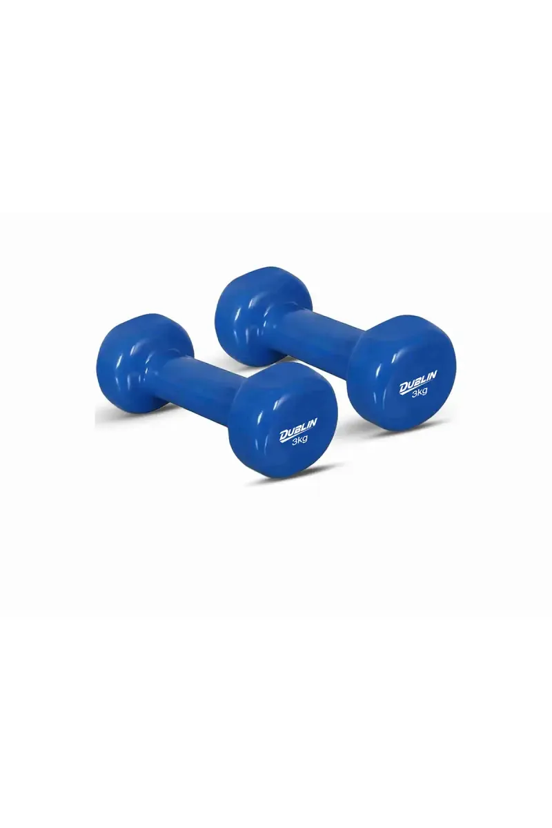 Neoprene Fixed Weight Dumbbell (Pair of 2)- (Blue, Each 3kg)