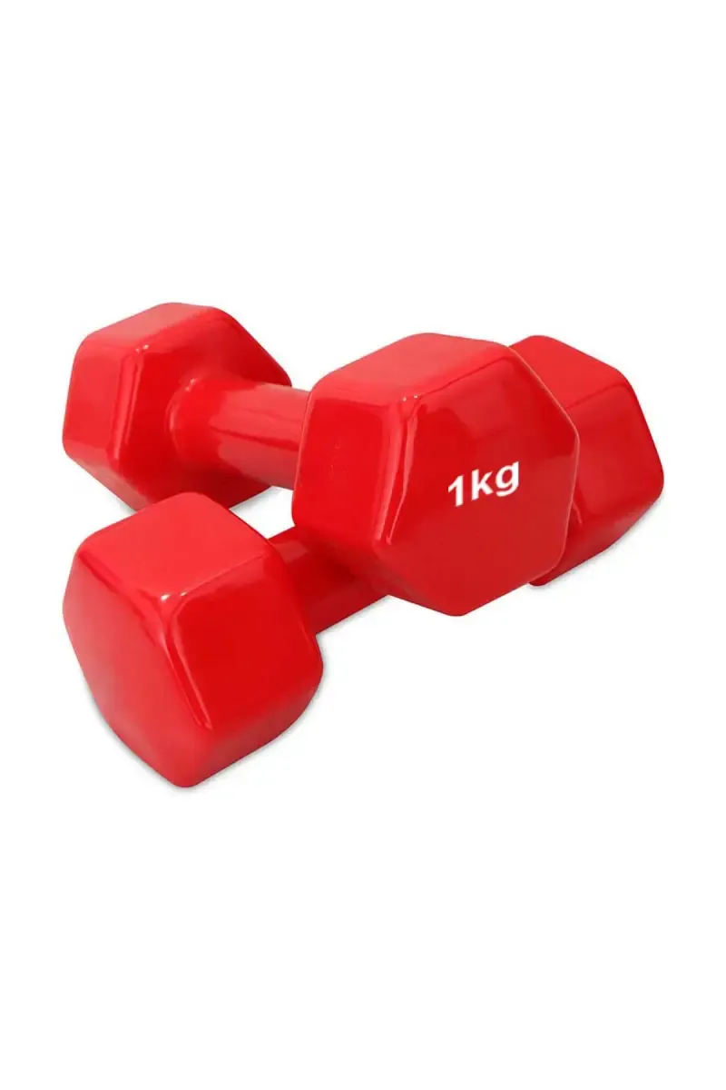 Neoprene Fixed Weight Dumbbell Pair of 2 - (Red, Each 1 kg)