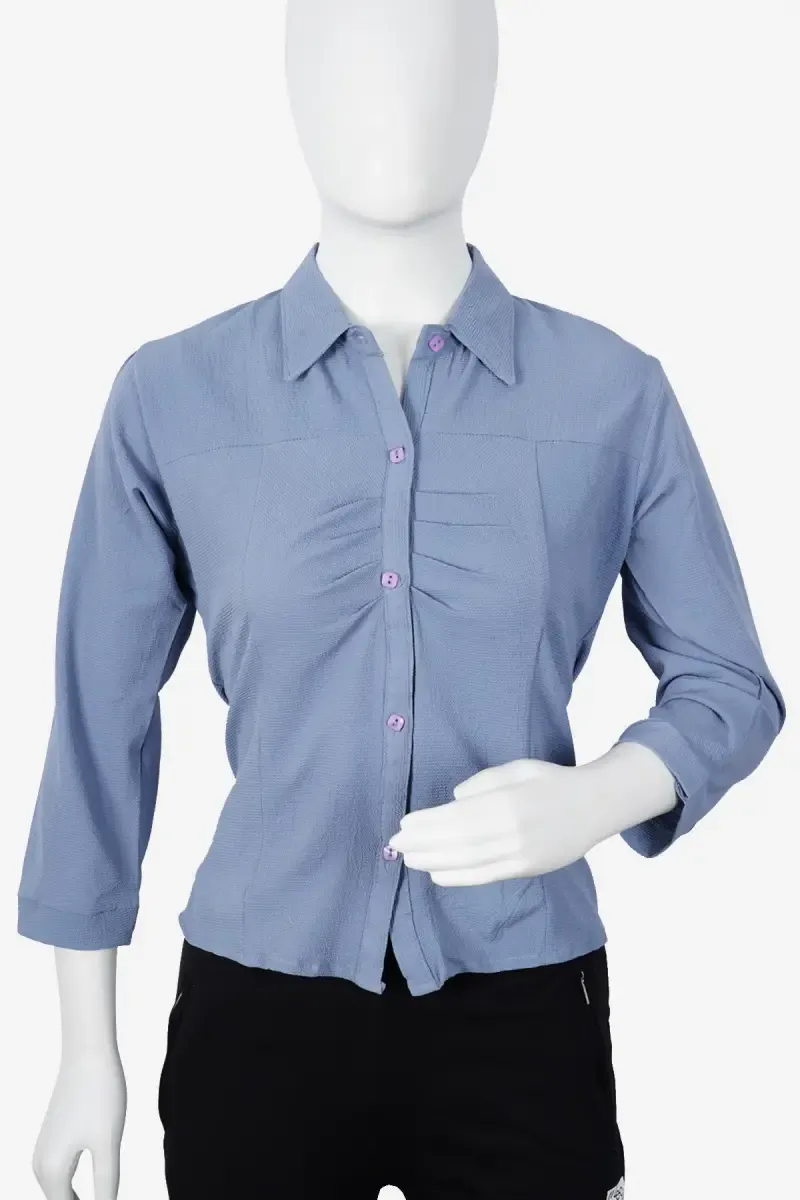 Lycra Solid Shirt for Women