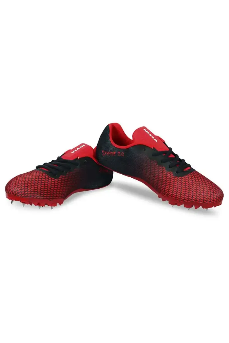 Nivia Strider Spike Running Shoes For Kids (Red) Size 5 019105RED5