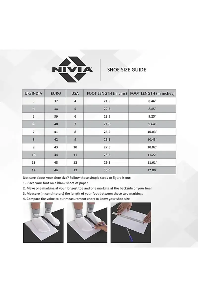 Nivia Caribean Cricket Shoes for Men's (White/Golden) Size 10  019112WHI102