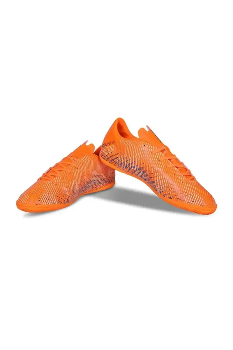 Nivia Encounter Fustal Football Shoes For Kids (Orange) Size 7