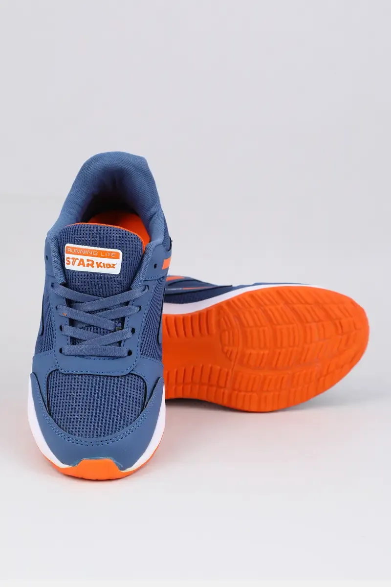 Mesh Lace-Up Sports Shoe for Boys 0198817YRSBLU