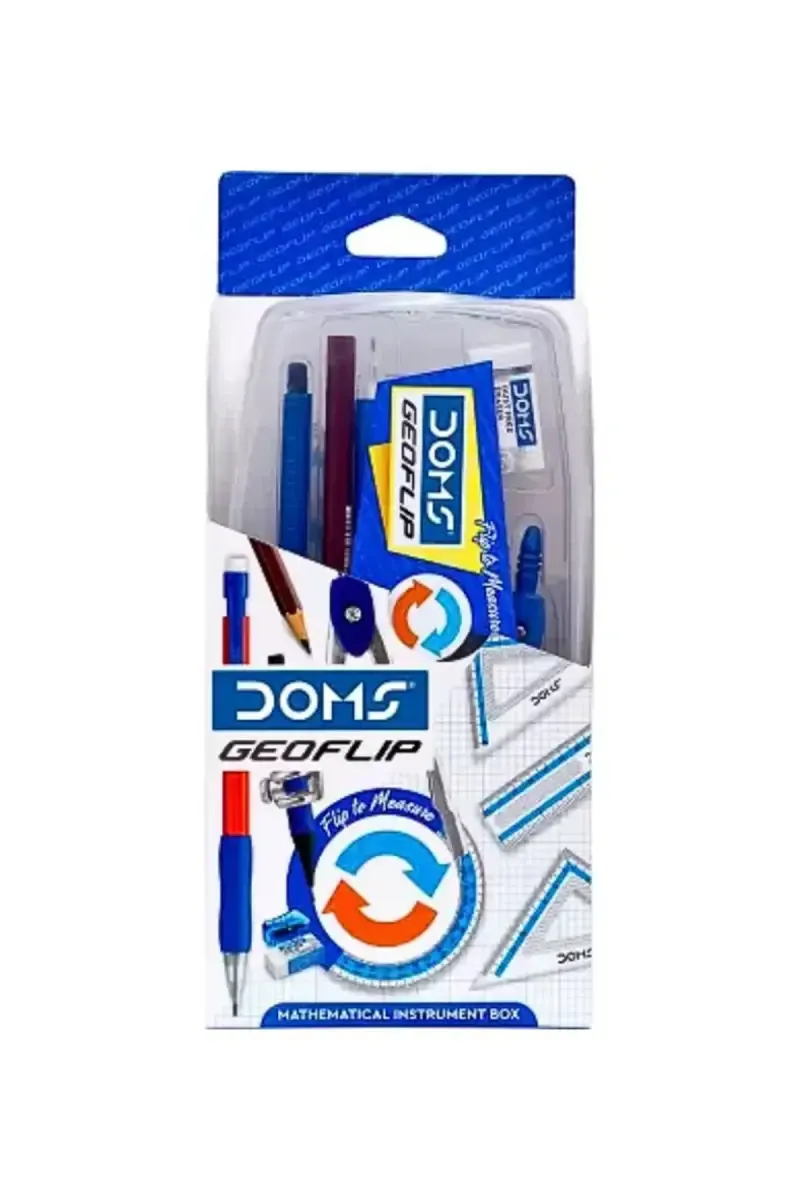 DOMS Geoflip Mathematical Instrument Box - Pack of 1