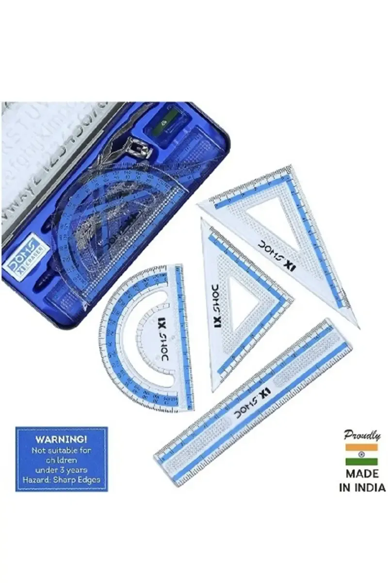 Doms X1 Premium Mathematical Drawing Instrument Box - Pack of 1