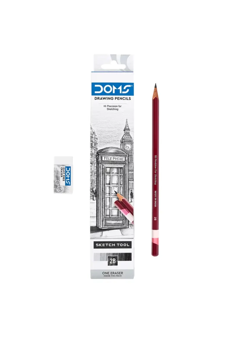 Doms 2B Drawing Pencils - Pack Of 10