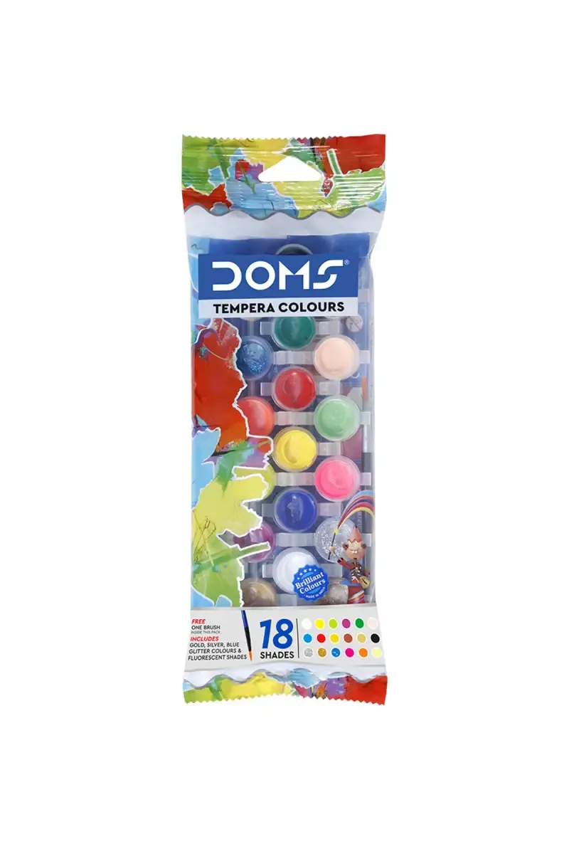 Doms Tempra Colour Painting Kit - 18 Shades