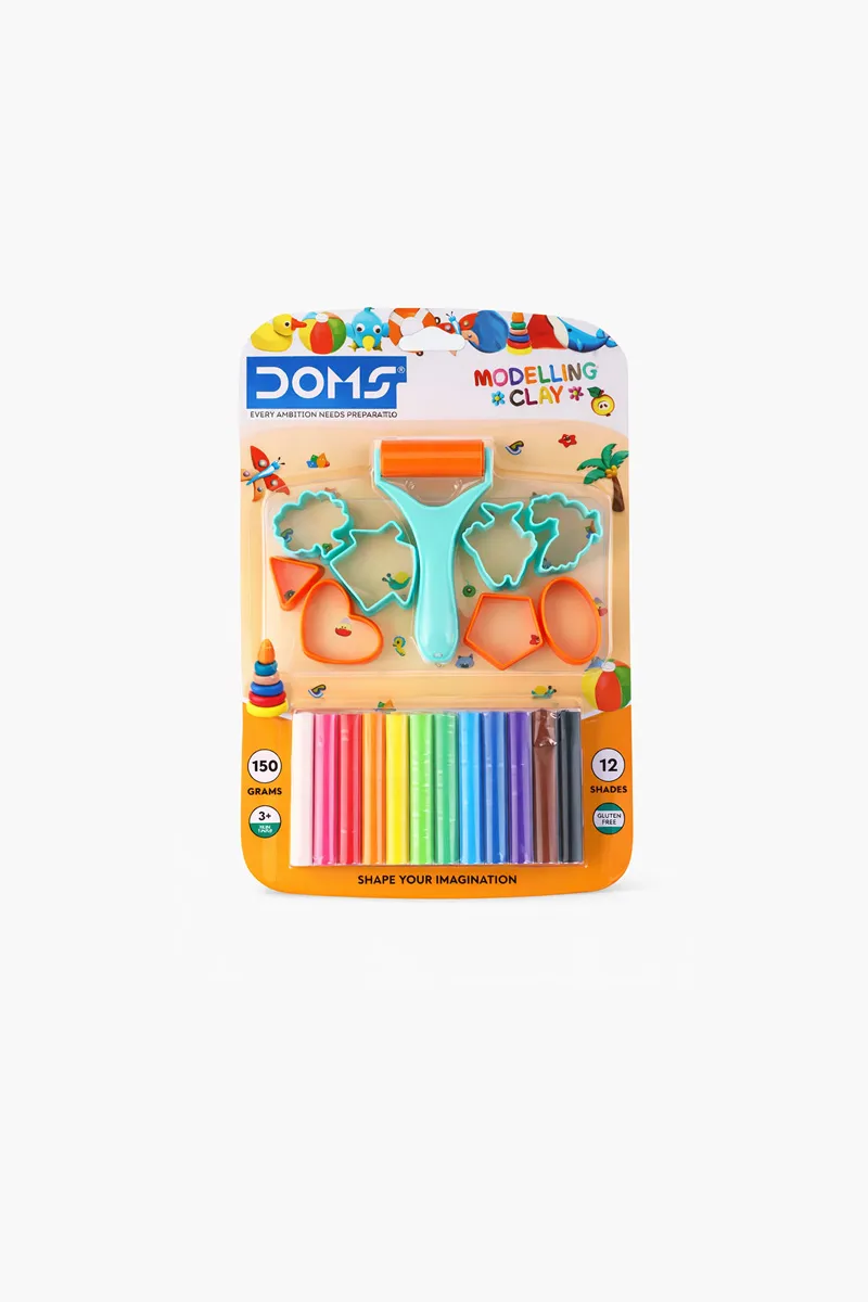 Doms Modelling Clay Set - 12 Shades (Multicolor)
