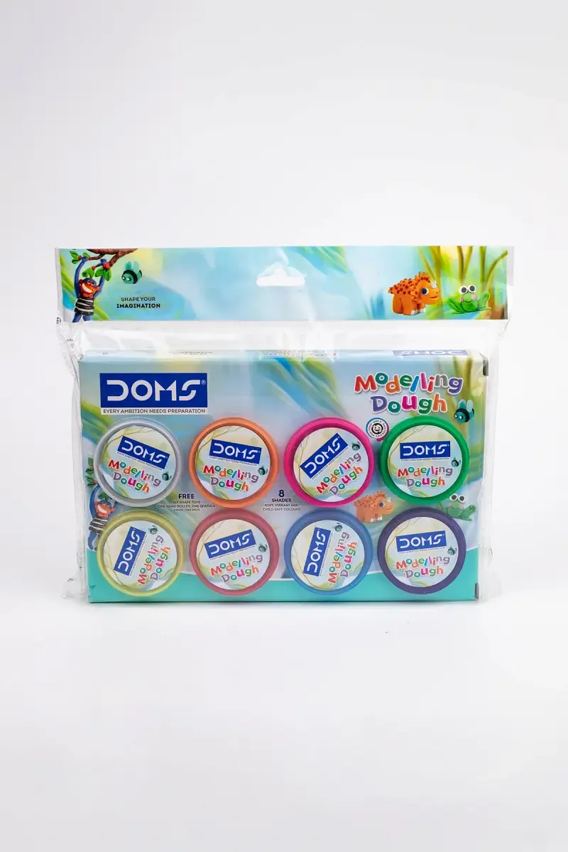 Doms Modelling Dough Set - 8 Shades (Multicolor)