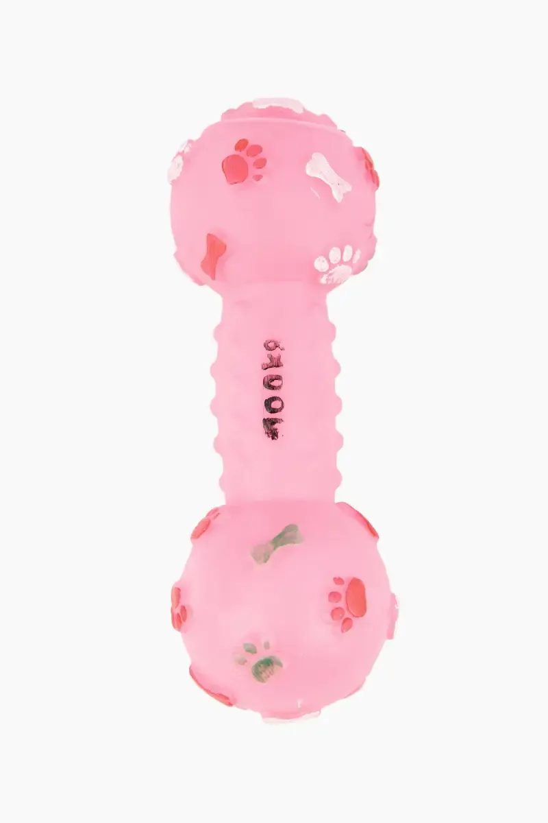 Canine Spike Dumbbell Toy For Dogs & Cats (Medium) - Pink 020415PINMED
