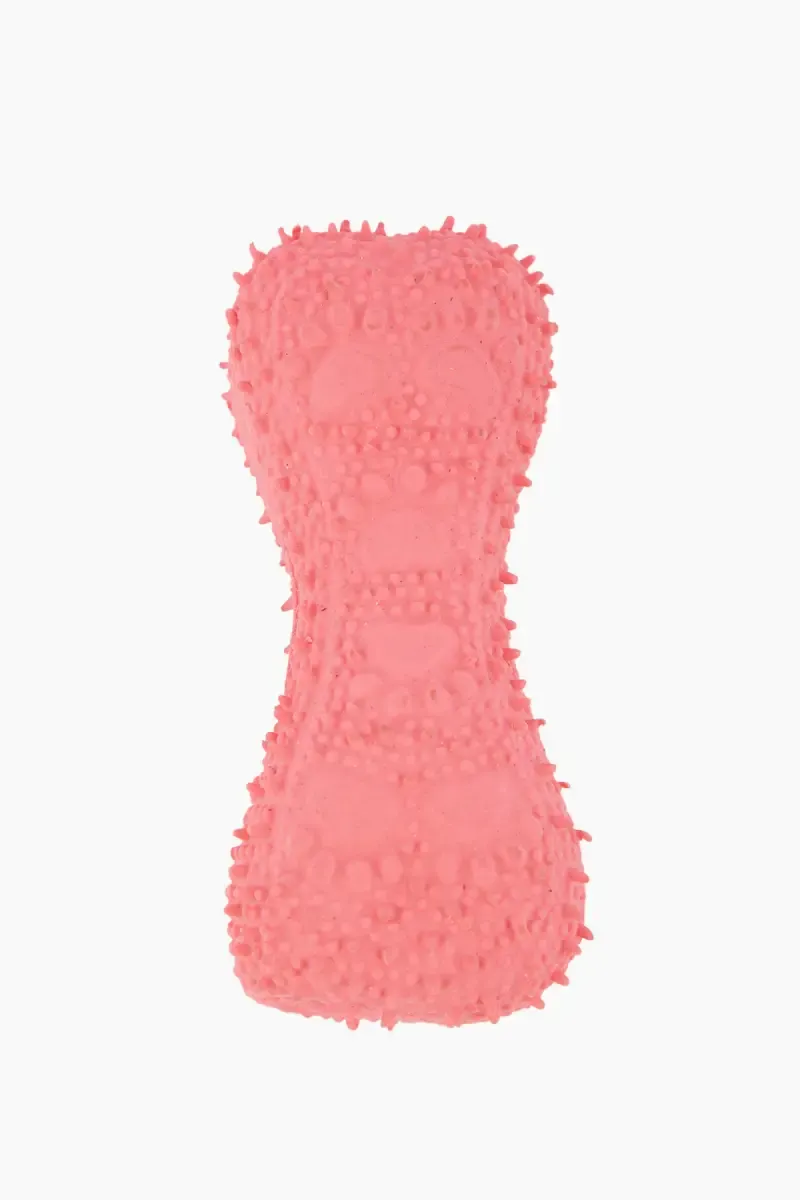Canine Rubber Chewing Bone Toy For Dog  (Pink) - Medium 020428PINMED