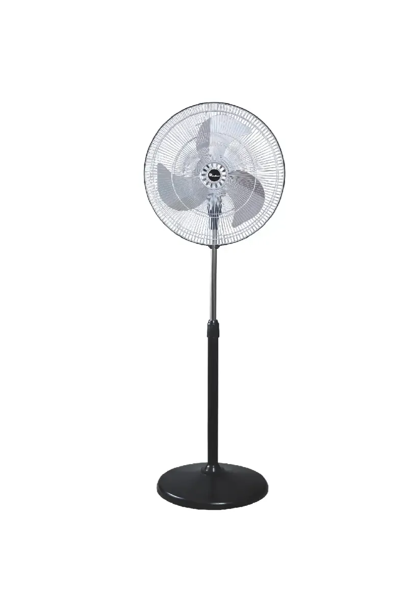 Khaitan Toofan 450mm 3 Blade Pedestal Fan (Chrome & Black)