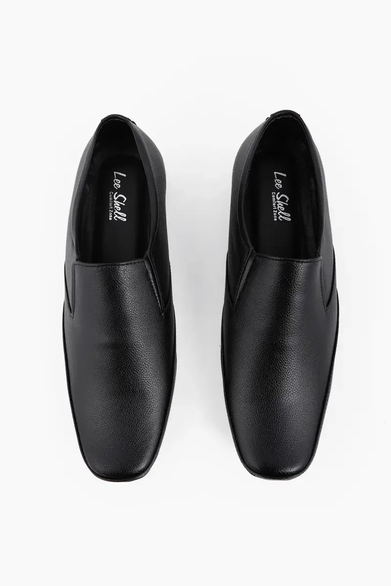 Men's Black Solid Formal Synthetic Leather Shoes 02056310BLA