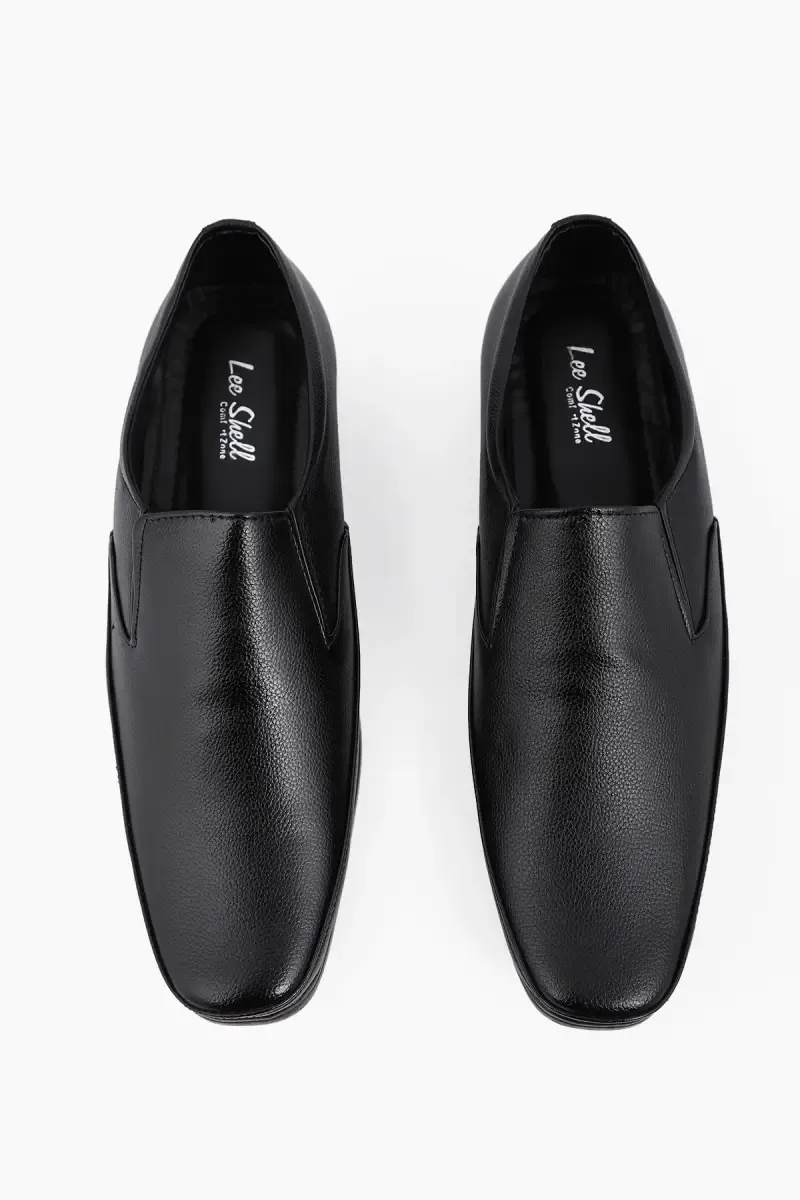 Black Synthetic Leather Formal Shoes for Men 0205647BLA