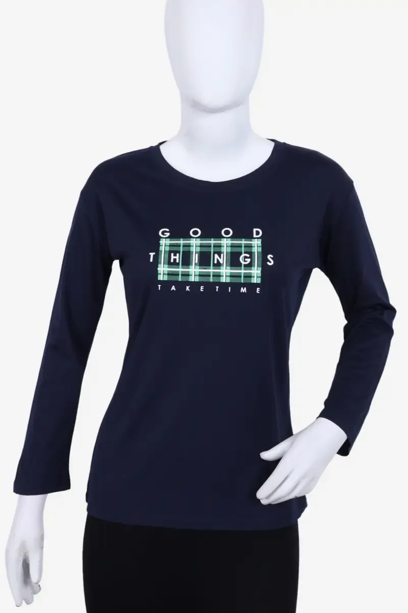 Cotton Lycra Graphic Printed T-Shirt for Women