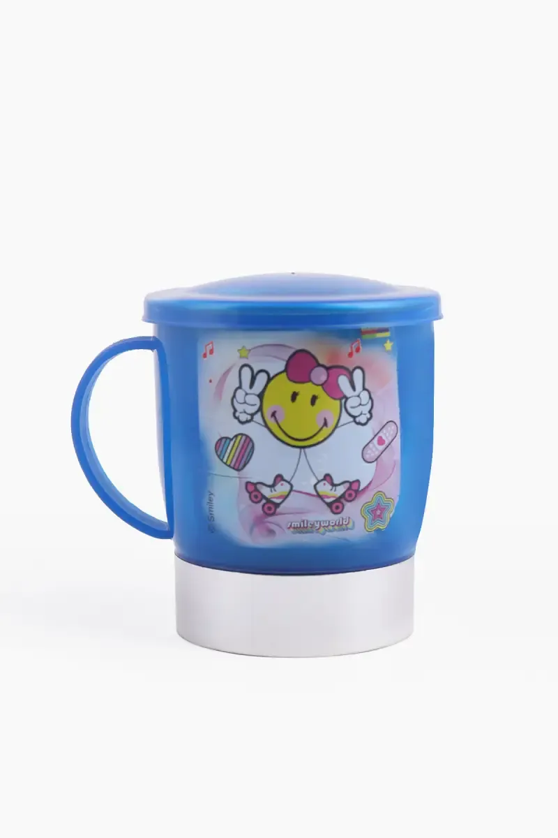 Plastic & Stainless Steel Mug with Lid - 250 ML