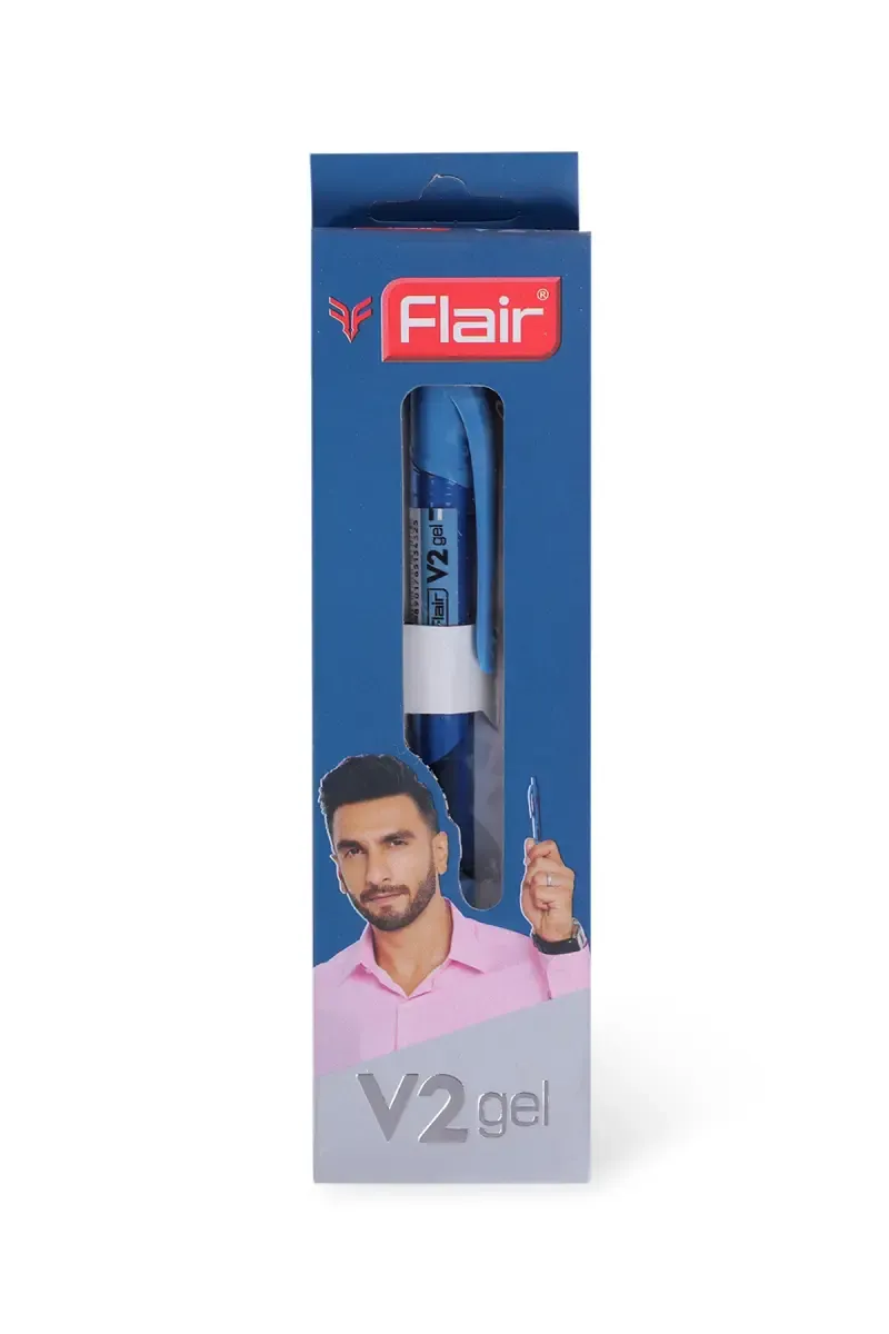 Flair V2 Ultimate Gel Ink Pen (Blue) - Pack of 1 021104BLUPACOF1