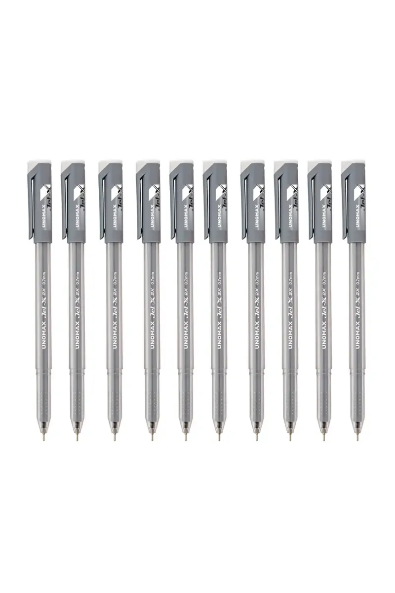 Unomax Jet X 2X Ball Point Pen (Black) - Pack of 10  021152BLAPACOF10