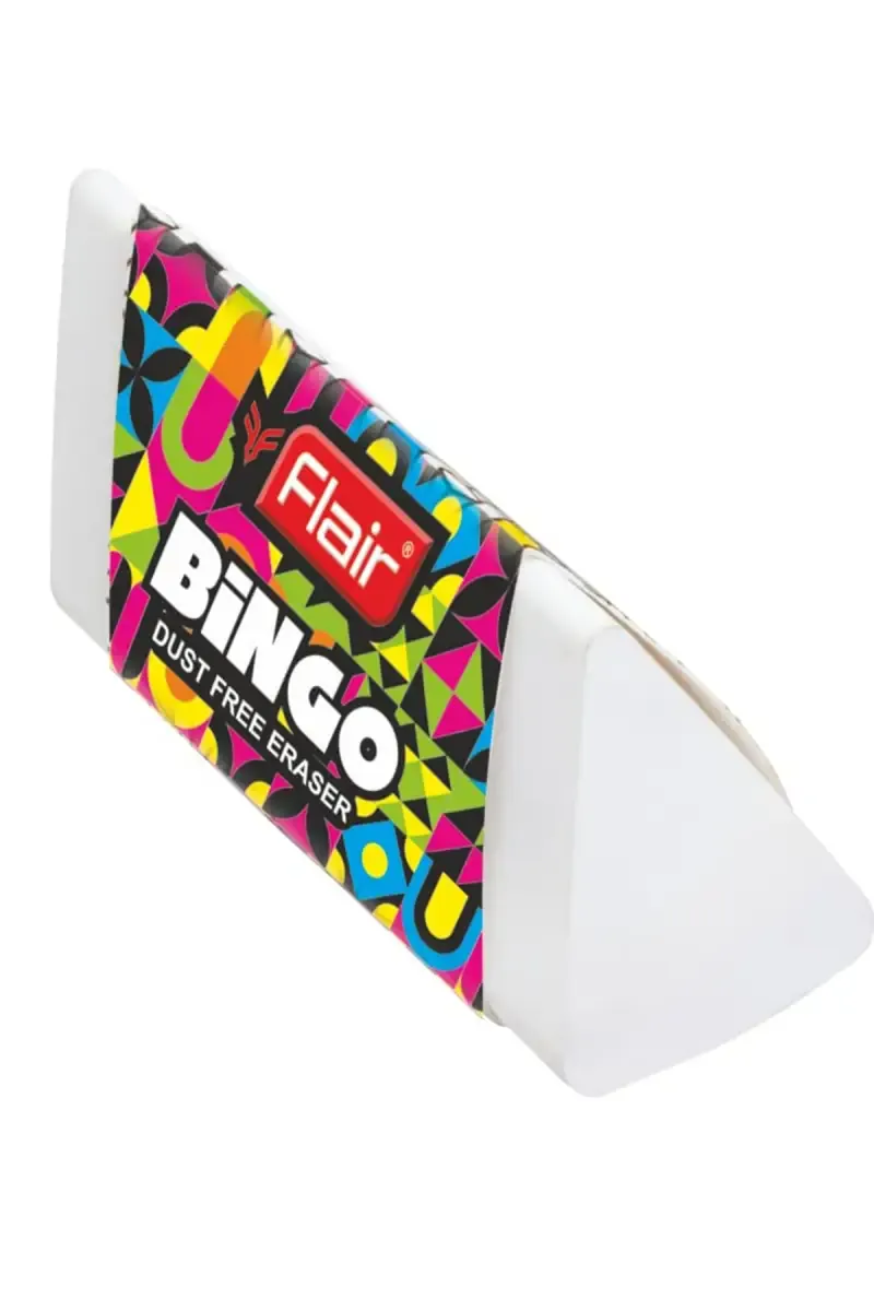 Flair Creative Bingo Dust Free Long Erasers -Pack Of 5