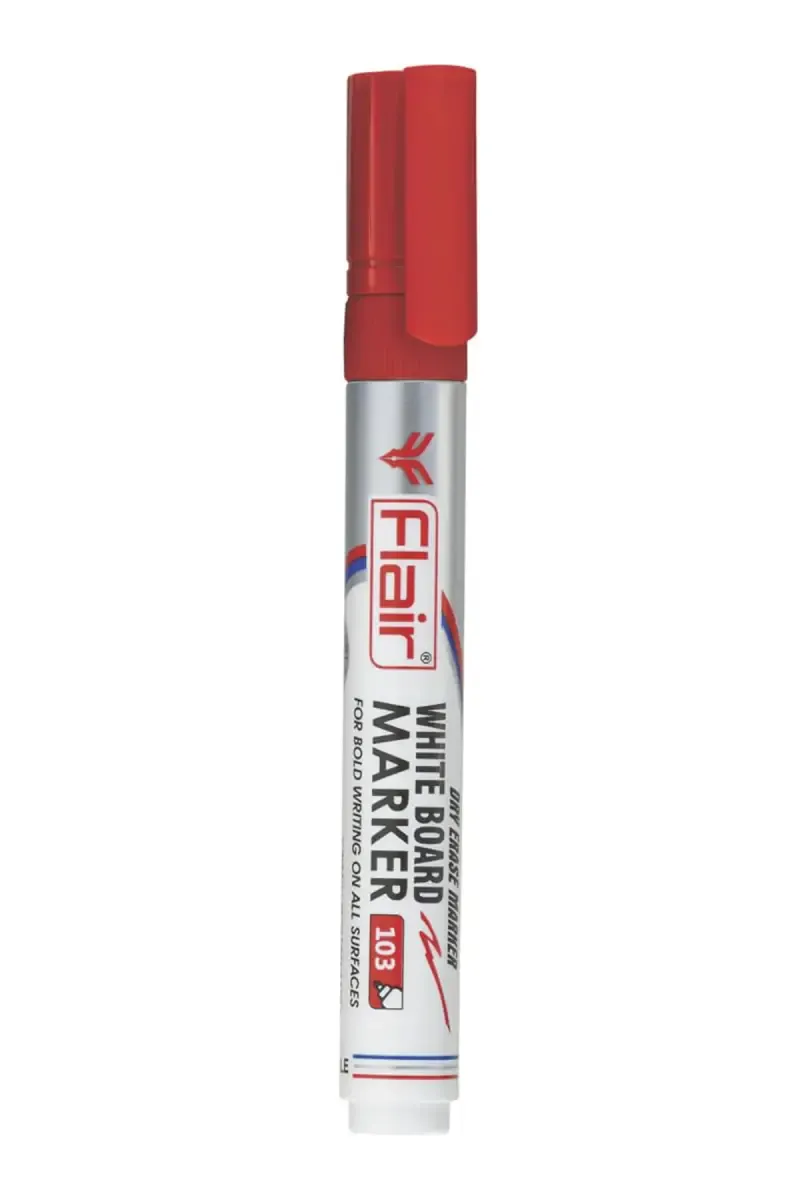 Flair Creative Waterproof White Board  Marker - Red
