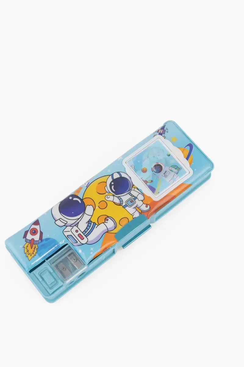 Astronaut Theme Art Pencil Case With Inbuilt Calculator
