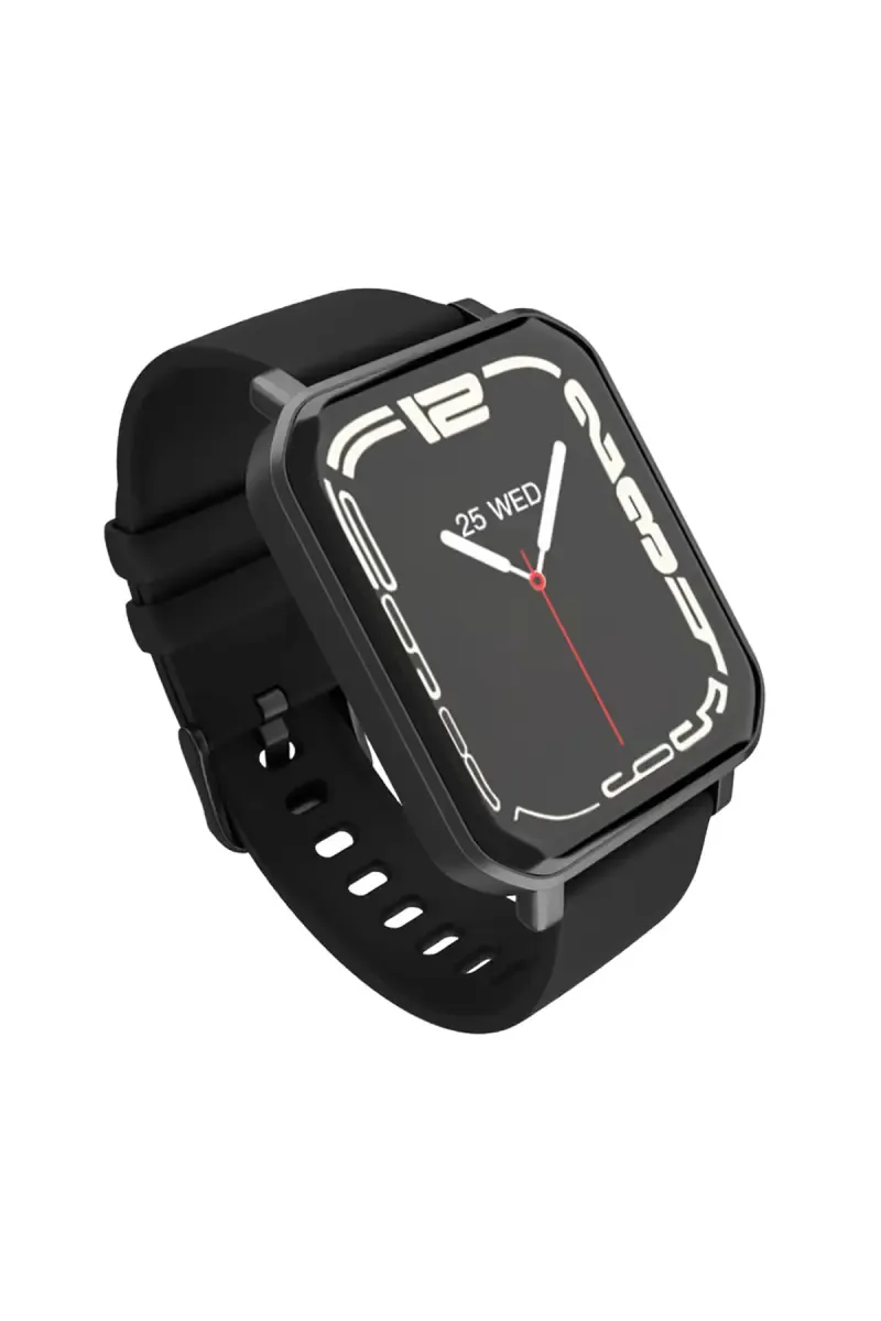 Zebronics Force 1.85" Smartwatch with Bluetooth Calling, 3 Menu UI, 100+ Sport Modes, Voice Assistant, Health Tracker (Black)